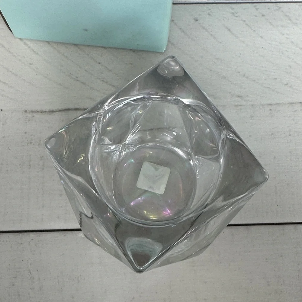 NWT PartyLite Crystal Candle Holders P8035 Discover Prism